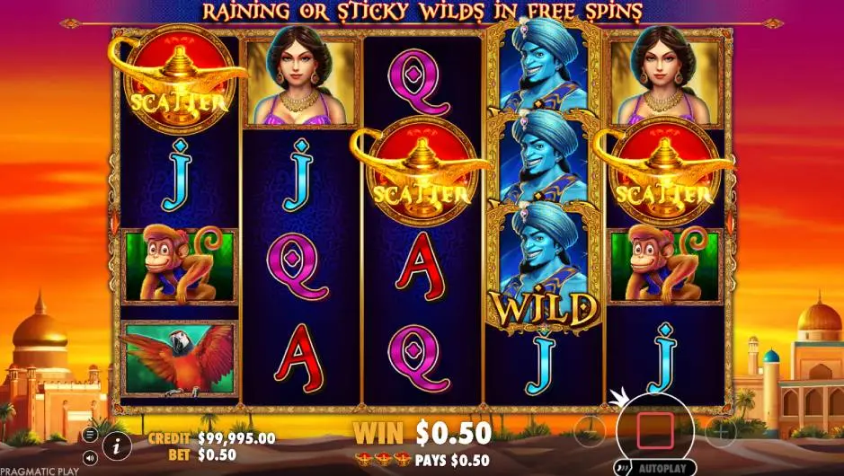 3 Genie Wishes Scatter symbol 