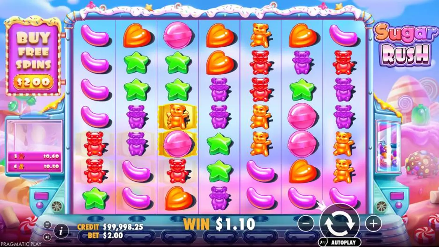 Sugar Rush Slot BG Screenshot