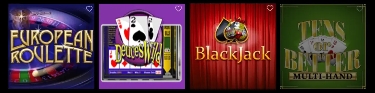 SlotsandLuck Casino Table Games