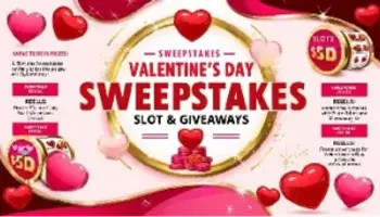 Valentine&#8217;s Day Sweepstakes Slots Giveaways, Love-Themed Reels and Big Wins