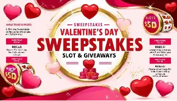 Valentines Day Sweepstake Slots Giveaways