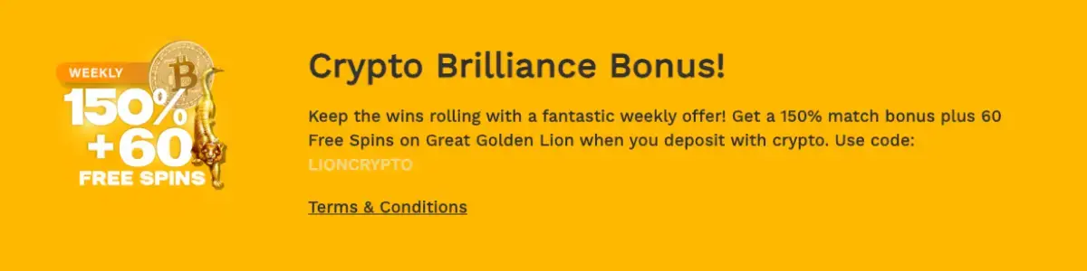 SunnySpins Casino Crypto BOnus