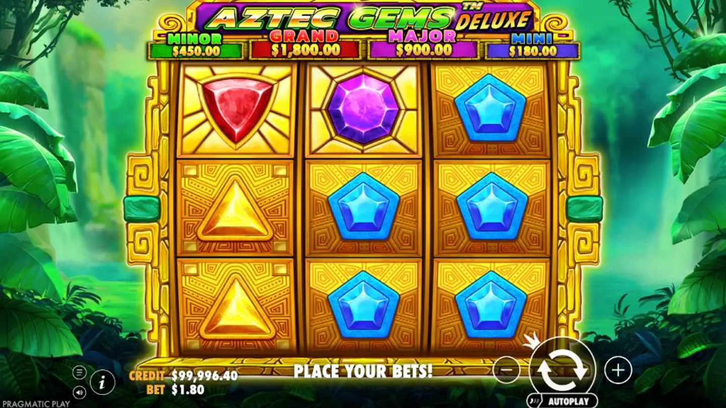 Aztec Gems Deluxe Slot Background
