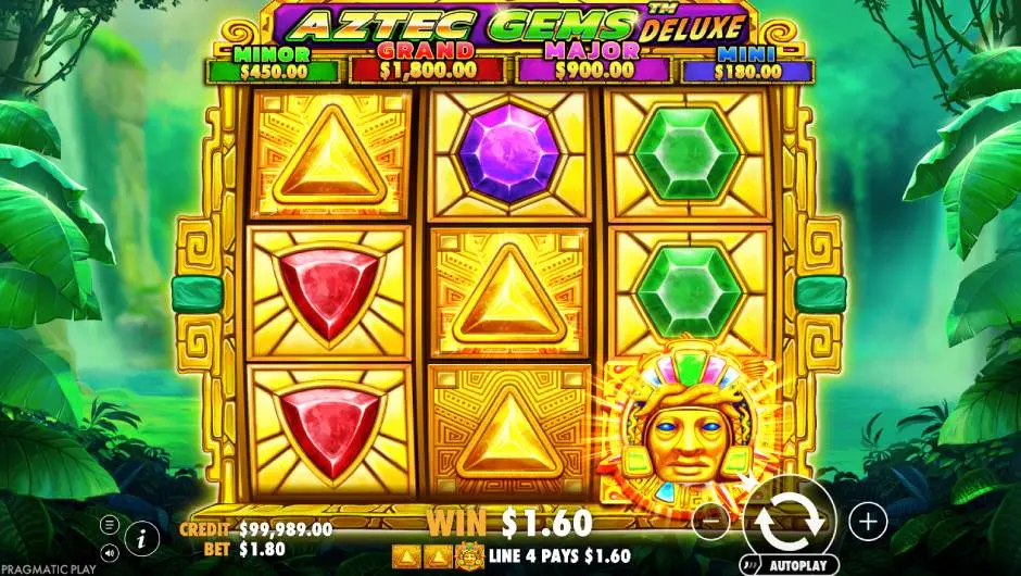 Aztec Gems Deluxe Slot Design