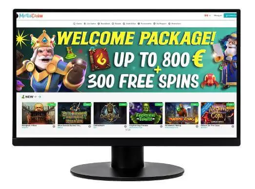 Merlin Casino desktop screenshot