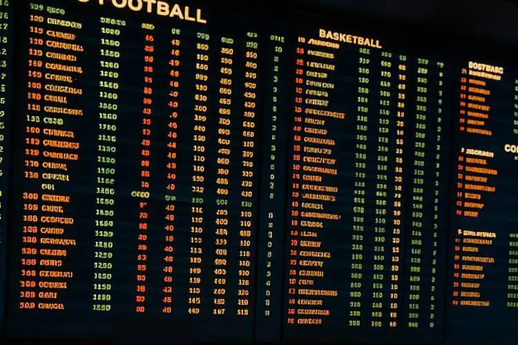 Photo of a nevada sportsbook trading screen.