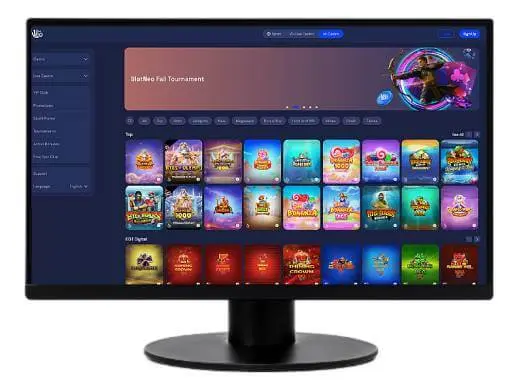 SlotNeo Casino desktop screenshot