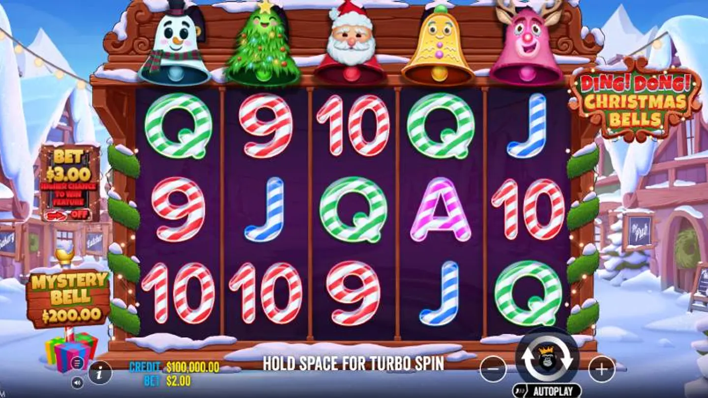 Ding Dong Christmas Bells Slot background